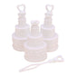 100 Pack Mini Wedding Cake Bubble Bottles send off wedding favors custom party favors