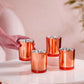 10 Pack Copper Votive Tealight Candle Holders Valentines Day Mercury  Wedding Decor Glass Candlestick Party Decorations Bridal Baby Shower Event