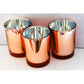 10 Pack Copper Votive Tealight Candle Holders Valentines Day Mercury  Wedding Decor Glass Candlestick Party Decorations Bridal Baby Shower Event