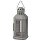 Dark Grey Metal Miners Lantern Summer Wedding Home Party Room Balconey Deck Decoration 21cm Tealight Candle