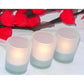 20 Pack Frosted White Glass Votive Candle Holders for Candle Making Kit Tealight Candles Cup Home Decoration