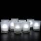 20 Pack Frosted White Glass Votive Candle Holders for Candle Making Kit Tealight Candles Cup Home Decoration