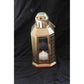 Gold Metal Miners Lantern Summer Xmas Wedding Home Party Room Balconey Deck Decoration 21cm Tealight Candle