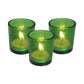 10 Pack Green Glass Votive Candle Holders Table Centreoieces  Xmas Wedding Anniversary Event Recption Party Function or Home Decor