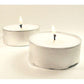 Large Tealight Candles 6cm Wide in silver foil cup  10 in a pack - Party Event Wedding BBQ Dinner Romantic Ambience Decor