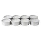 Large Tealight Candles 6cm Wide in silver foil cup  10 in a pack - Party Event Wedding BBQ Dinner Romantic Ambience Decor