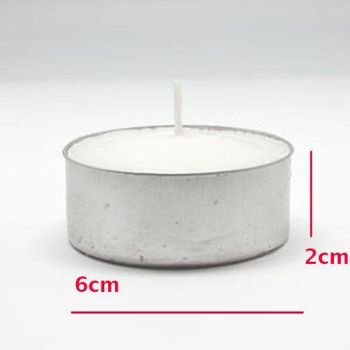 Wholesale Lot Large Tealight Candles 6cm Wide in silver foil cup  200 in a pack - Party Event Wedding BBQ Dinner Romantic Ambience Decor