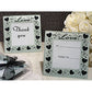 30 Pack Wedding Coasters Glass Square Photo Frame Bomboniere Favour 9x9cm - 2 Frames per Pack