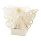 100 Piece Pack - Ivory Cream Butterfly Wedding Engagement Party Bomboniere Favour Lolly Gift Almond Card Box