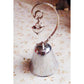 100 Bulk Buy Pack of Silver Wedding Kissing Bell Name Card Stand Holder with Heart in Ring Bomboniere Favour Gift
