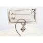 100 Bulk Buy Pack of Silver Wedding Kissing Bell Name Card Stand Holder with Heart in Ring Bomboniere Favour Gift