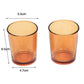 40 Pack Orange Glass Votive Tealight Candle Holders House Party Cenrepiece Xmas Wedding Decor Glass Candlestick Party Decorations Bridal Baby Shower Event