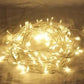 1 Set of 20 LED Plain Warm White Bulb Battery Powered String Lights Christmas Gift Home Wedding Party Bedroom Decoration Table Centrepiece