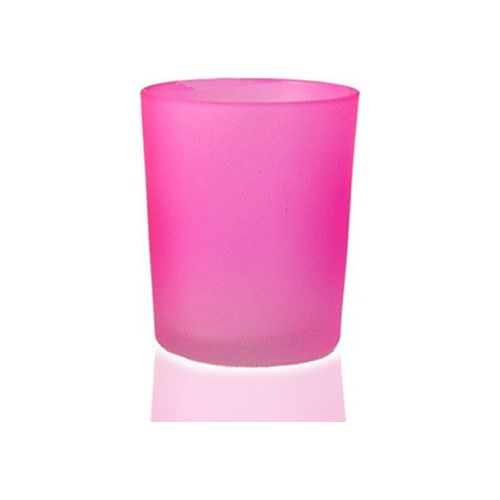 40 Pack Pink Frosted Glass Votive Tealight Candle Holders House Party Cenrepiece Xmas Wedding Decor Glass Candlestick Party Decorations Bridal Valentines Event