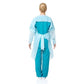 15 Pcs Disposable PPE Gown Protective Workwear Suit Thumb Hook Sleeve Coverall Apron Blue Medical Cleaning Painting