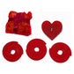 Red Heart Candle Spa Giftset - Red Heart candle, 3 Incense Coils, Pot Porri Satchet in Gift Box