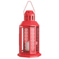 Red Metal Miners Lantern Summer Xmas Wedding Home Party Room Balconey Deck Decoration 21cm Tealight Candle