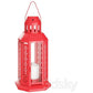 Red Metal Miners Lantern Summer Xmas Wedding Home Party Room Balconey Deck Decoration 21cm Tealight Candle