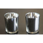 10 Pack Silver Mercury Glass Votive Candle Holders Set For Wedding, Bridal And Baby Shower, Party Function or Home Decor
