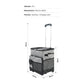 Cooler Picnic Bag Trolley Thermally Insulated - 36L - 60 cans - Grey - Drinks Food Cool Bag Rainproof
