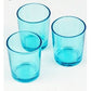 10 Pack Turquoise Glass Votive Tealight Candle Holders House Party Cenrepiece Xmas Wedding Decor Glass Candlestick Party Decorations Bridal Baby Shower Event