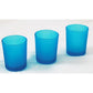 40 Pack Turquoise Frosted Glass Votive Tealight Candle Holders House Party Cenrepiece Xmas Wedding Decor Glass Candlestick Party Decorations Bridal Baby Shower Event