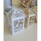 50 Piece Pack - White Dove Bird Heart Wedding Bomboniere Favor Lolly Gift Card Box