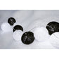 1 Set of 20 LED Black White 5cm Cotton Ball Battery Powered String Lights Xmas Gift Home Wedding Party Bedroom Decoration Outdoor Indoor Table Centrepiece