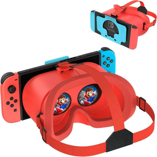 DEVASO VR Headset for Nintendo Switch Orange&Blue