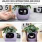 Intelligent Flower Pot, Electronic Bud, Maintenance Plant Assistant, Fun Interactive Flower Pot, Indoor Green Planting Monitoring, LCD Screen Display, Cell Phone APP Connection (Pink)