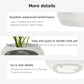 Intelligent Flower Pot, Electronic Bud, Maintenance Plant Assistant, Fun Interactive Flower Pot, Indoor Green Planting Monitoring, LCD Screen Display, Cell Phone APP Connection (White)