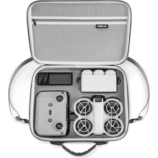 STARTRC Carrying Case for DJI Neo Portable PU Storage Protective Bag for DJI Neo Fly More Combo Accessories, Compatible with RC-N3 Remote Controller, Neo Intelligent Flight Battery, Charging Hub