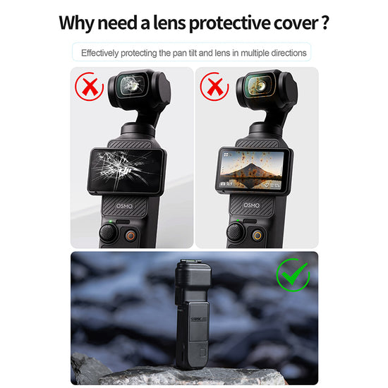 STARTRC Gimbal Protective Cover for DJI Osmo Pocket 3 Creator Combo, Anti-Fall Storage Handheld Camera Screen Protector for DJI Pocket 3 Accessories