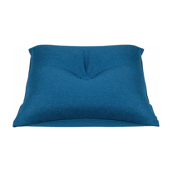 Button Petrol Blue Green Pre Filled Cushion or Chair Pad 40x40cm