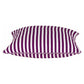 Pack of 4 Dandi Fuchsia Plum Purple & White Striped Square Cushion Covers 40x40cm