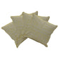 Pack of 4 Azuk Mustard Yellow & Grey 50cm x 50cm Cushion Covers