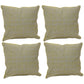 Pack of 4 Azuk Mustard Yellow & Grey 50cm x 50cm Cushion Covers