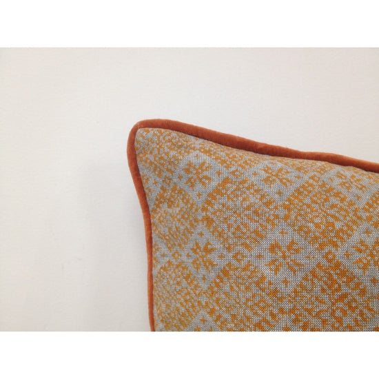 Azuk Orange & Grey Cushion Cover