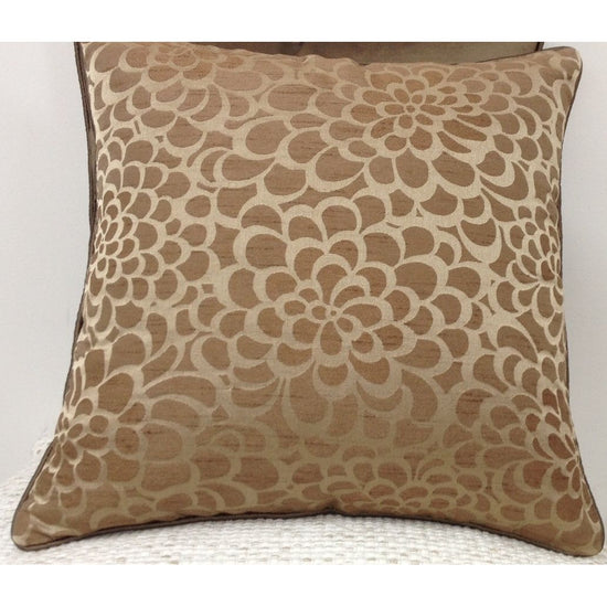 Flower Beige Petal Design Cushion Cover