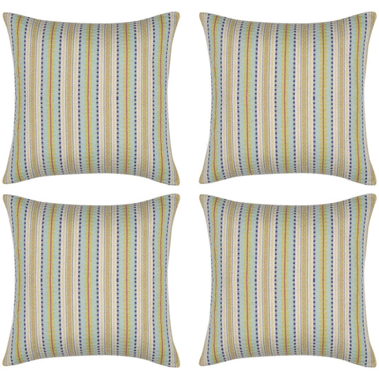 Pack of 4 Finn Yellow Multicoloured Retro Cushion Cover