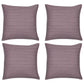 Pack of 4 Fern Rose Soft Pink & White Cushion Covers Made In Europe