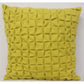 Pack of 4 Flux Mustard Yellow 3D Textured 45cm x 45cm Cushion Covers