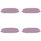 Pack of 4 Dandi Fuchsia Plum Purple & White Rectangle Cushion Covers