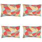 Pack of 4 Geo Beige Geometric Design 40x60cm Rectangle Cushion Covers