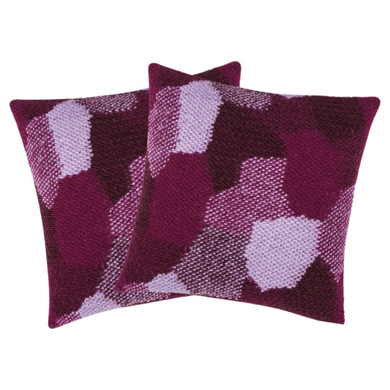 Pack of 2 Giovanni Fuchsia Purple Cushion Cover Made In Europe