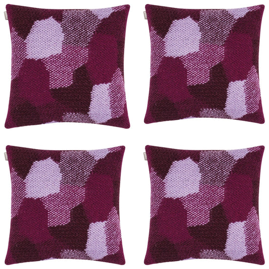 Pack of 4 Giovanni Fuchsia Purple Cushion Cover Made In Europe