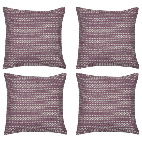 Pack of 4 Fern Rose Soft Pink & White 50x50cm Cushion Covers. Made In Europe.