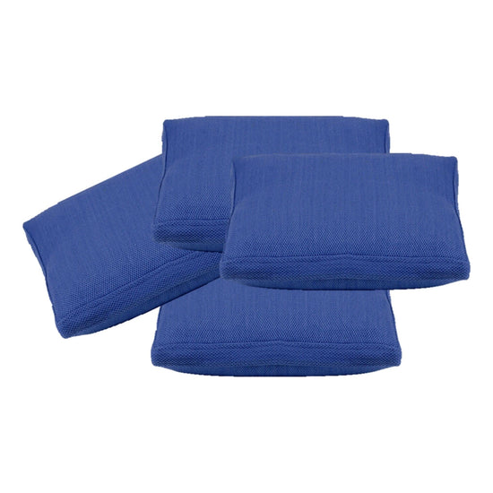 Pack of 4 Classic Sky Blue Large 56x56cm Box Sided Cushion Cover Chair pad covers