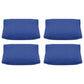 Pack of 4 Classic Sky Blue Large 56x56cm Box Sided Cushion Cover Chair pad covers