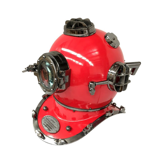 US Navy Mark V Diving Helmet – Red